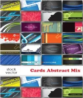 تحميل بطاقات منوعه فيكتور Vectors - Cards Abstract Mix
