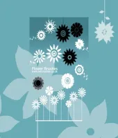 فرش فوتوشوب زهور ورود Vector Flower Brushes