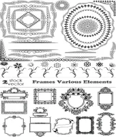 اطارات مميزه بدقه عاليه Vectors - Frames Various Elements