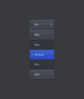 تحميل وتنزيل تصميم مفتوح قائمة ازرار Menu Free psd