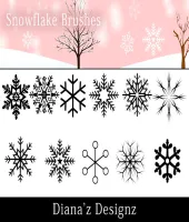 فرش ثلج فوتوشوب Snowflake Brushes 2 رائعه تحميل مباشر
